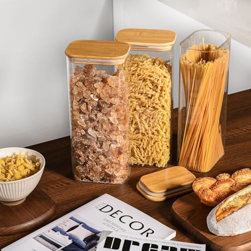 D2scrma 71oz/2.2Qt Rectangle Glass Storage Containers with Lids 4-Pack - Image 6