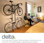 Delta Cycle Michelangelo 2 Bike Storage Rack Black - Gravity Fully Adjustable Bike Storage Garage For Road, MTB, and Hybrid Bicycles - Vertical Bike Rack Holds Up To 80 lbs - Image 7