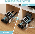 Golener Pots and Pans Organizer Under Cabinet - 22" Deep Expandable - Image 2