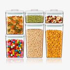 6-Piece Airtight Food Storage Containers, Clear Stackable Pop Lid by Unknown