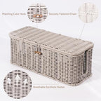 Cable Management Box, Cord Organizer with Lid & Cable Ties - Gray Set - Image 2