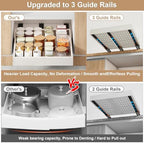 Fokyfok 2Pc Pull out Cabinet Organizer,14"-21"W,17"-24"D,Expandable - Image 4