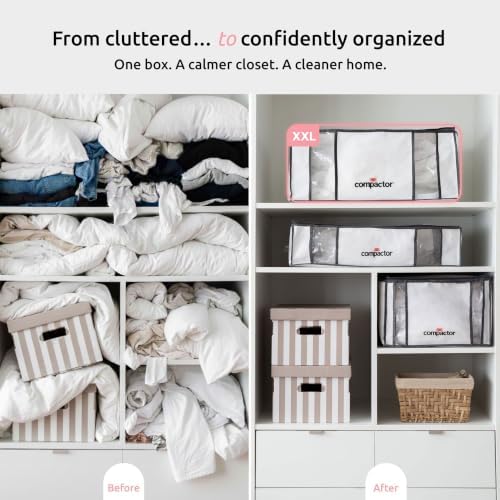 Compactor XXL Vacuum Storage Bag & Semi-Rigid Box, Closet Organizer, 210L - Image 3