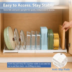 2 Pack Expandable Pot and Pan Organizers, 24 Adjustable Dividers - Image 6