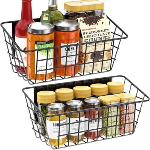 Magnetic Shelf for Fridge, 2 Pack Seasoning Organizer with Strong Magnets for Kitchen Storage Organization, Moveable Magnetic Spice Rack for Refrigerator, Whiteboard, Kitchen Counter, Cabinet by Ofiray-home
