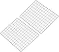 PATIKIL 18"x26" Wire Grid Panel, 2 Pack Board Photo Pictures Memo Display Grid Panels Hanging Organizer Wall Decorative Panel for Home Office Wedding, Black by PATIKIL