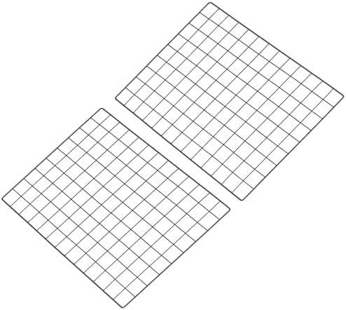 PATIKIL 18"x26" Wire Grid Panel, 2 Pack Board Photo Pictures Memo Display Grid Panels Hanging Organizer Wall Decorative Panel for Home Office Wedding, Black by PATIKIL