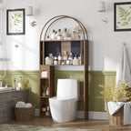 Arched Over The Toilet Storage Cabinet, Bathroom Storage Cabinet, Walnut - Image 6