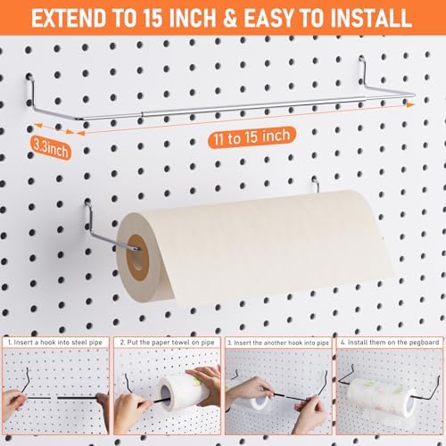 INCLY 30PCS Peg Board Organizer Accessories Kit with Bins, Cups & Baskets - Image 3