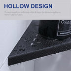 12" Corner Shower Shelf, 2-Pack Shower Shelves SUS304 Stainless Steel Bathroom Shelves for Tile Walls, Recessed Corner Shelf Organizer Rack, Large Size (Matte Black) - Image 5