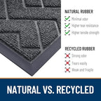 OLANLY Front Door Mat Outside 71x47, All-Season Absorbent Rubber Doormat - Image 5