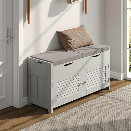 ChooChoo Shoe Storage Bench with Lift Top Storage & Cushioned Seats by ChooChoo