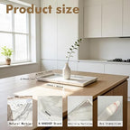 Natural Marble Vanity Bathroom Tray, 12 x 6 Inch Home Decor - Image 2