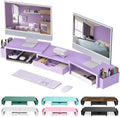 gianotter Dual Monitor Stand Riser With Drawer and 2 Pen Holders by gianotter