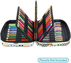 YOUSHARES Colored Pencil Case 220 Slots Pen Case Organizer With Handy Wrap & Zipper, Multilayer Holder for Prismacolor Colored Pencils & Gel Pen (Kitten) - Image 5