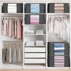 90L Large Storage Bags, 8 Pack Clothes Storage Bins Closet Organizers - Image 5