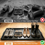 Rubber Boot Trays Heavy Duty, Waterproof Shoe Mat for Entryway Indoor - Image 5