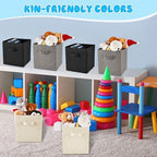 Yinder 12 Pcs Cube Storage Bin, Gray 10.5''x10.5''x11'' Storage Bins - Image 4