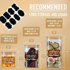 D2scrma 22oz/37oz/50oz Square Glass Storage Containers with Lids 6-Pack - Image 2
