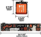 ChicWrap BBQ Grill Refillable Foil Dispenser - Includes 12"x 30' Roll of Professional Aluminum Foil - Reusable Dispenser w/Slide Cutter - Ideal Dispenser & Saves Money - Image 3