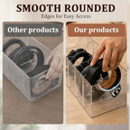 2 Pcs Belt Organizer, with Removable Dividers 5 Compartments - Image 4