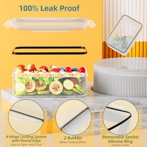50 PCS Food Storage Containers with Lids Airtight (25 Lids & 25 Containers) - Image 3
