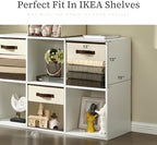 DECOMOMO Storage Bins, Cube Storage Bin with Window - Image 5