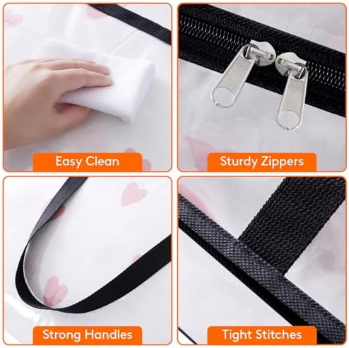 Lifewit 60L Clear Clothes Storage Bags,Plastic Foldable Blanket Storage Bag - Image 6