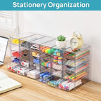 Vtopmart Acrylic Desk Organizer with 30 Drawers for Office, Makeup, Crafts - Image 3