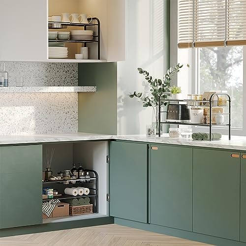 Under Sink Organizers and Storage,Expandable under cabinet organizer Shelf - Image 6