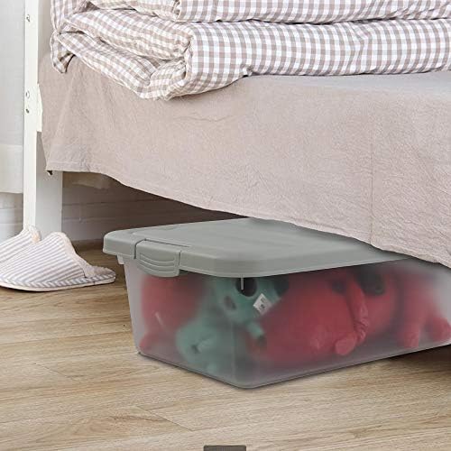 14 Quart Plastic Storage Box, Clear Storage Bin with Lid, 2 Packs - Image 6