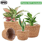 Seagrass Planter Basket Stylish Planter Baskets, Set of 4 - Image 4