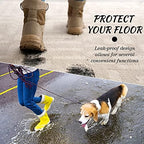 4 Pieces Shoe Tray for Entryway, Waterproof Boot Tray Shoe Mat Multi-Purpose Dog Cat Bowl Mat Pet Food Tray Boot Mat for Entryway Indoor Outdoor Floor Protection (Black, 24 x 16 x 1.2 Inch) - Image 5