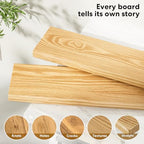 Organic Wavy Edge Floating Shelves,Hidden Brackets,2 Pack 24 in - Image 5