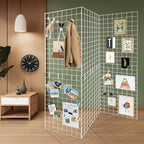Grid Wall Panels 3 Pcs, Commercial Grade Gridwall Panels, Metal Grid Wall Panel Display Stand, You Can DIY 6 Pack 2'x3' or 3 Pack 2'x6', White - Image 2