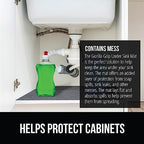 GORILLA GRIP LeakGuard Under Sink Mat for Kitchen Cabinet, 24x60 Charcoal - Image 3