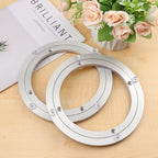 3 Pack 8 Inch Aluminium Alloy Turntables Bearing, Heavy Duty Swivel Turntable Lazy Susan for Round Dining Table, 8" Smooth Swivel Turntable for Lazy Susan Dining Table - Image 4