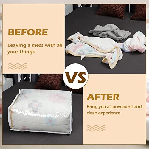 Shappy 6 Packs Clear Plastic Storage Bags with Zipper, 24 x 20 x 11 Inch - Image 5
