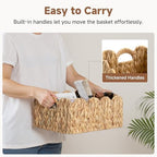 StorageWorks Wicker Baskets for Nursery, Water Hyacinth Scalloped Baskets - Image 4