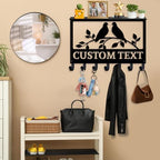 Dyoart Custom Key Holder Wall Mount with Shelf, Wedding Gift for Couples - Image 2