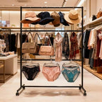 Rolling Display Stand for Scarf Purse Bra Underwear Sock Hat Bag - Image 5