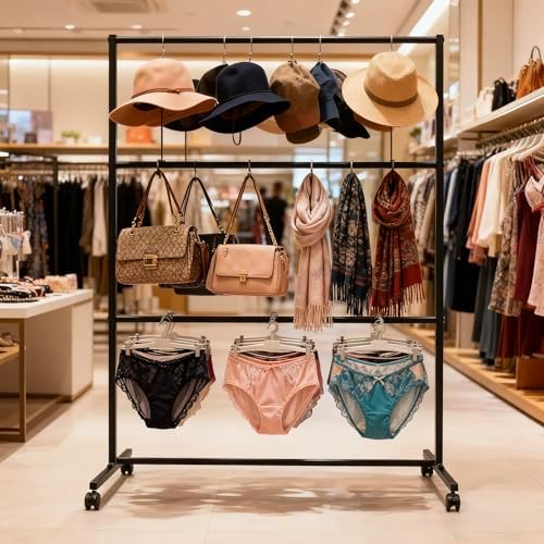 Rolling Display Stand for Scarf Purse Bra Underwear Sock Hat Bag - Image 5