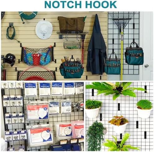 60 Pcs Grid Hooks for Wall, Metal Gridwall Picture Hooks for Display Panels - Image 4