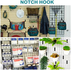 60 Pcs Grid Hooks for Wall, Metal Gridwall Picture Hooks for Display Panels - Image 4