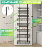 Mefirt 9-Tier Over The Door Pantry Organizer, Pantry Storage & Organization - Image 2