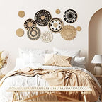 Tatuo 11 Pcs Boho Wall Basket Decor Woven Wall Hanging Art, Boho - Image 5