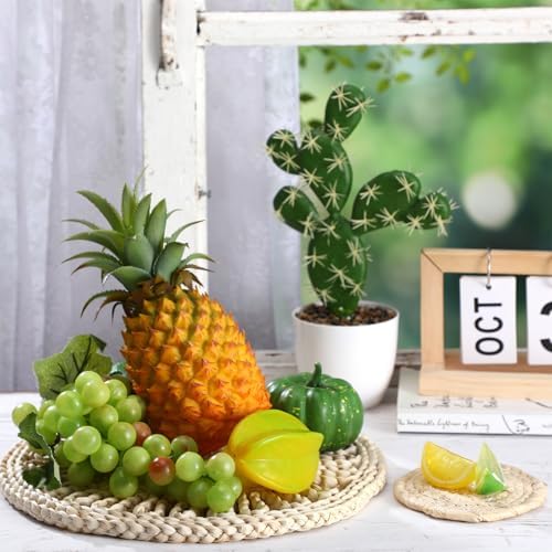 CroBlissful 7 Pcs Boho Wall Baskets Woven Seagrass Round, Vintage - Image 5