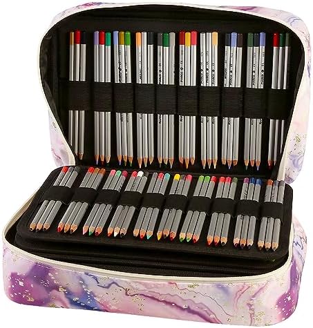 300 Slots Colored Pencil Case w/Handle & Shoulder Strap - Image 3