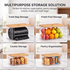 2-Pack Trash Bag Holder for Kitchen, Acrylic Trash Bag Dispenser - Image 4