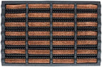 FOOTMATTERS Ninamar Mud Scrubber Tray Mat – 24 x 16 inch - 3 Pack by Footmatters